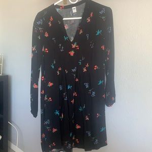 Black Dress With Floral